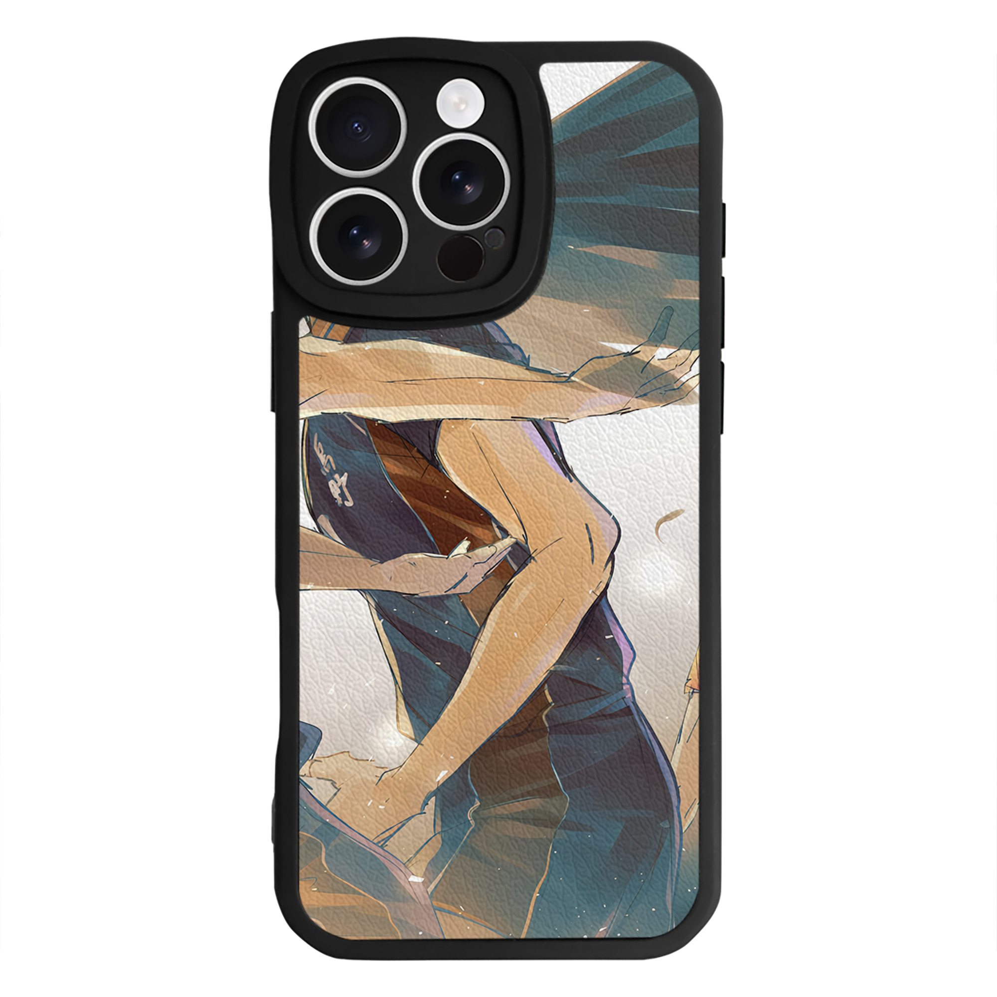 （画像用） ハイキュー!! Haikyu!! 【iPhone 16シリーズ対応】シリコンスマホケース（レザー調） 材質：シリコン